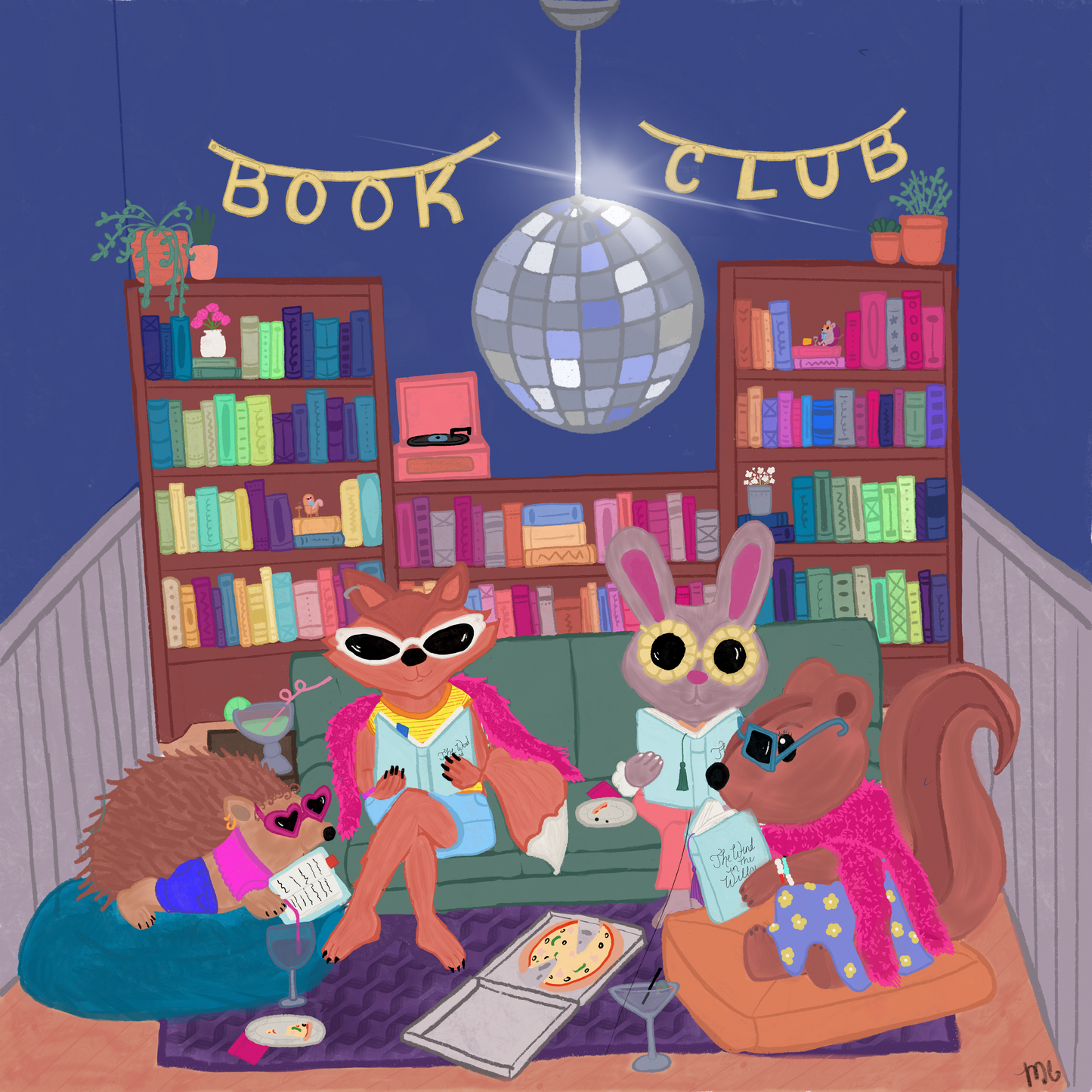 Homebody Book Club Print/ PNG (Instant Download)