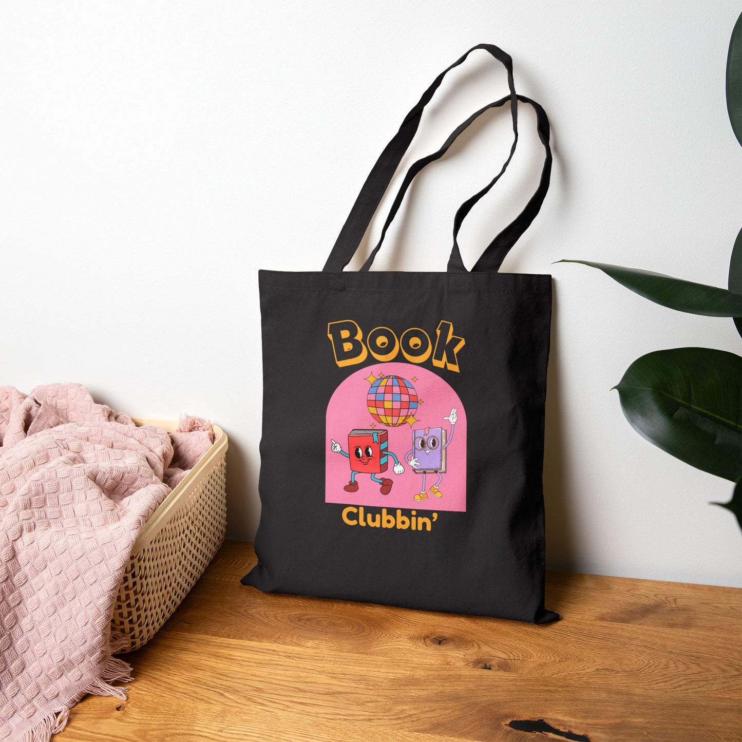 Book Clubbin’ Cotton Canvas Tote Bag