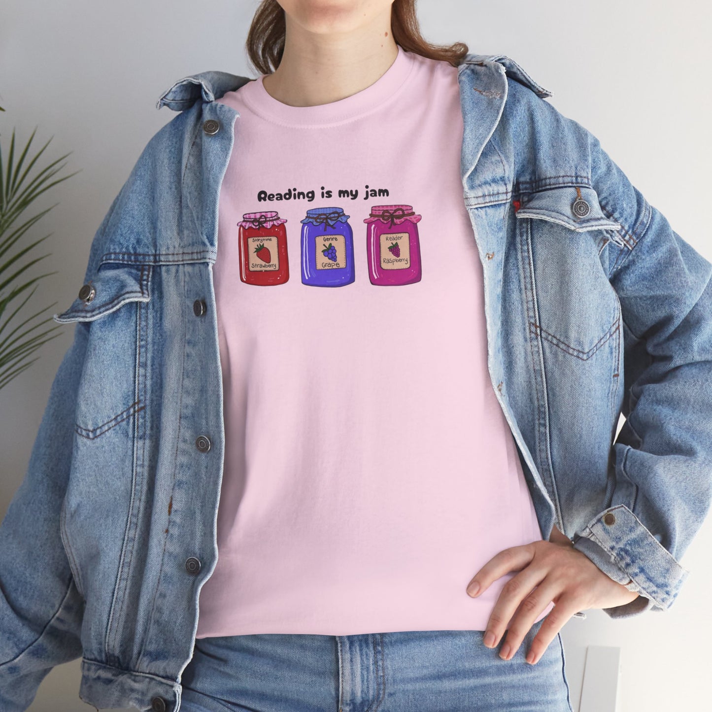 Reading is my jam-Unisex Heavy Cotton Tee