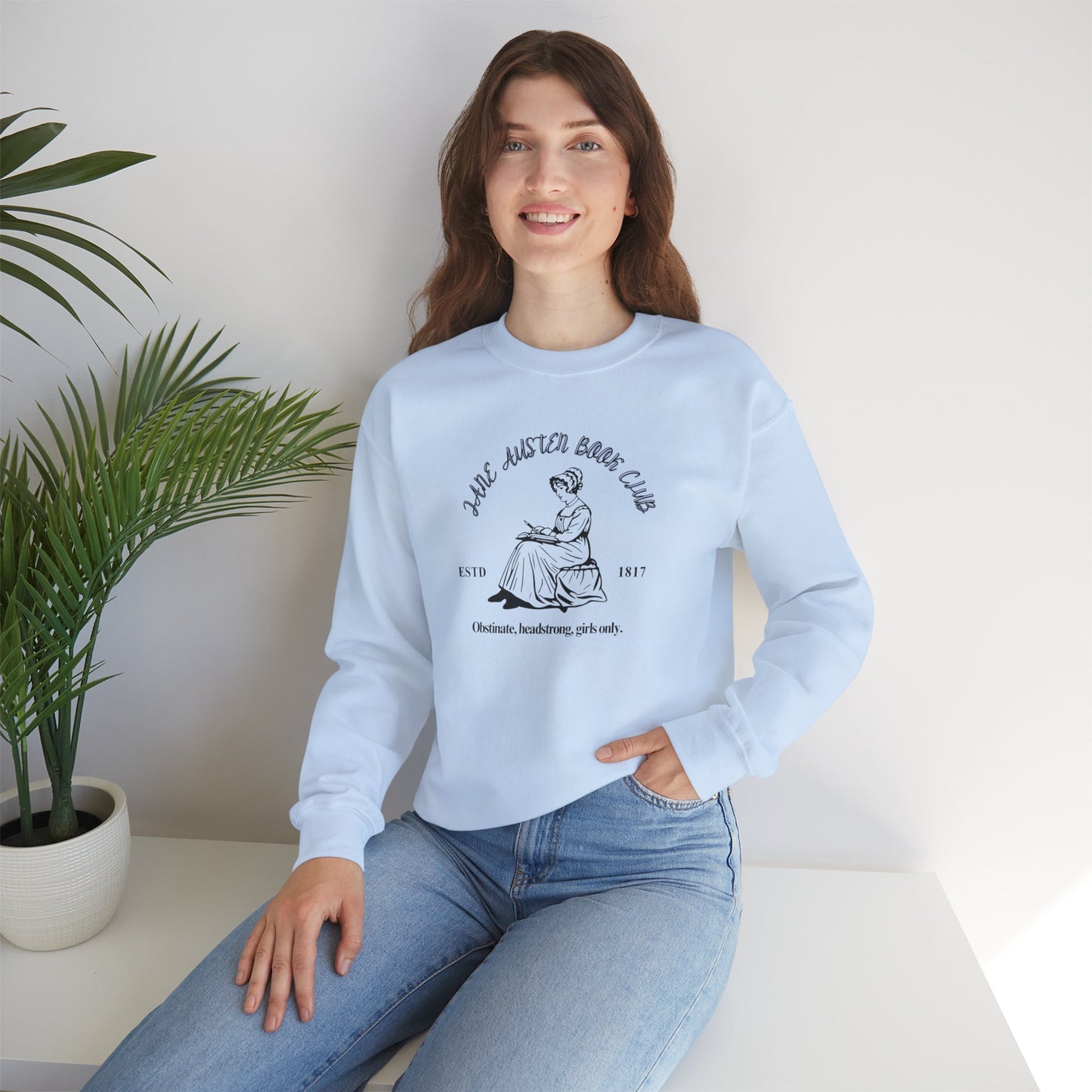 Jane Austen Book Club Sweatshirt, Literary Gift, Cozy Crewneck, Book Lover Apparel, Reading Gift, Classic Literature Fashion