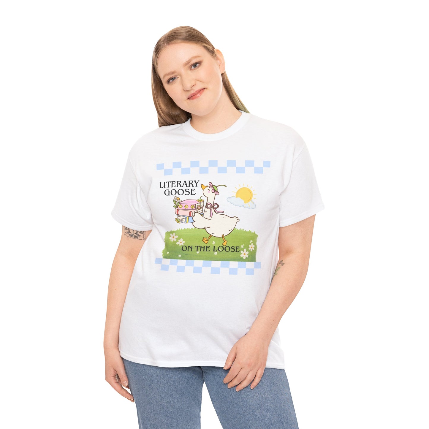Literary Goose on The Loose- Tee
