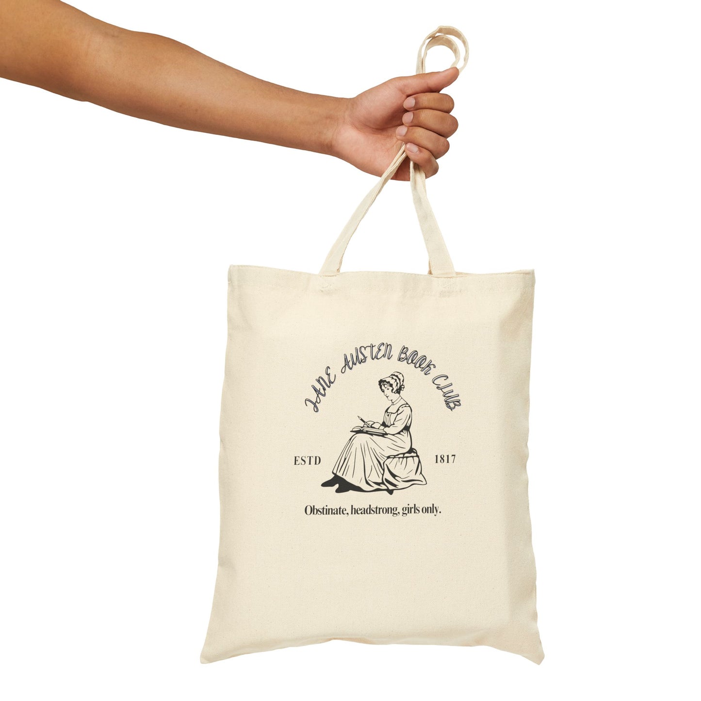 Jane Austen Book Club Tote Bag, Book Bag, Eco-Friendly Carryall, Gift for Readers, Literary Gift, Sustainable Shopping Bag
