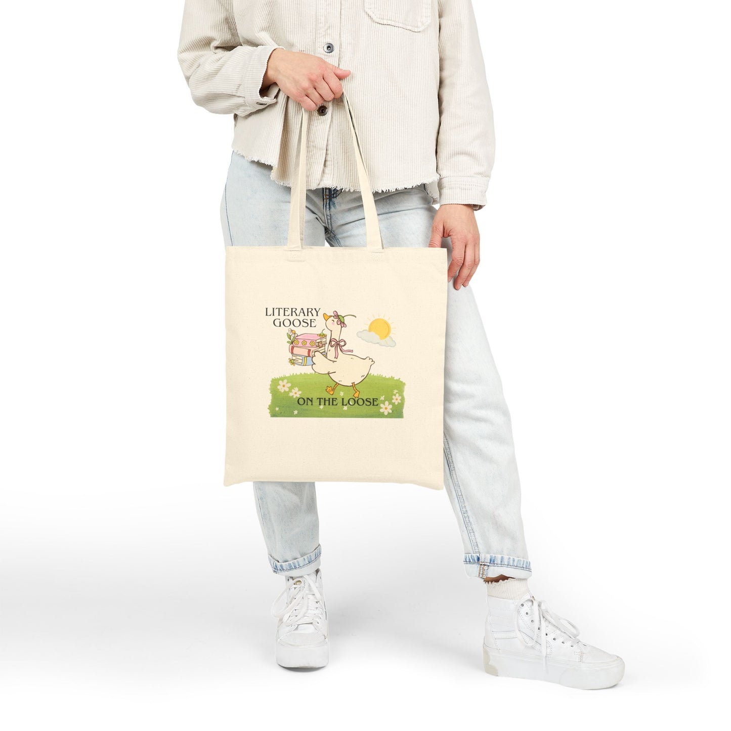 Literary Goose Tote Bag