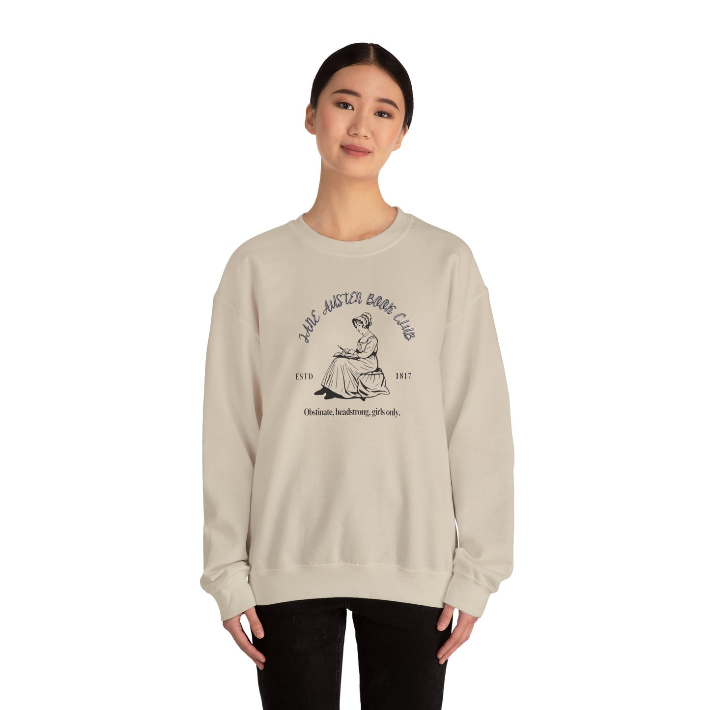 Jane Austen Book Club Sweatshirt, Literary Gift, Cozy Crewneck, Book Lover Apparel, Reading Gift, Classic Literature Fashion