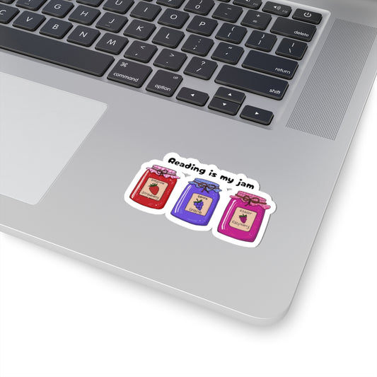 Reading Jam Sticker - Cute Vinyl Decals for Book Lovers, Perfect for Laptops, Journals, Scrapbooking, Gifts