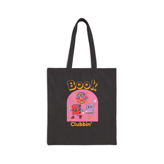 Book Clubbin’ Cotton Canvas Tote Bag