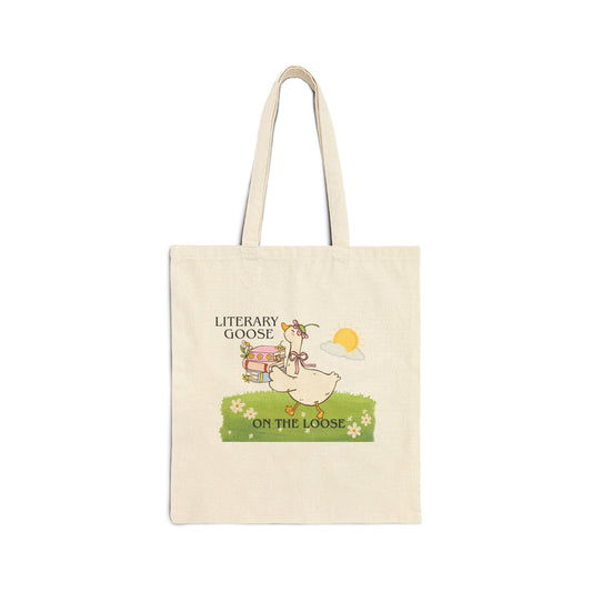 Literary Goose Tote Bag