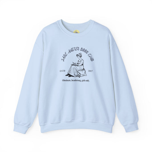 Jane Austen Book Club Sweatshirt, Literary Gift, Cozy Crewneck, Book Lover Apparel, Reading Gift, Classic Literature Fashion