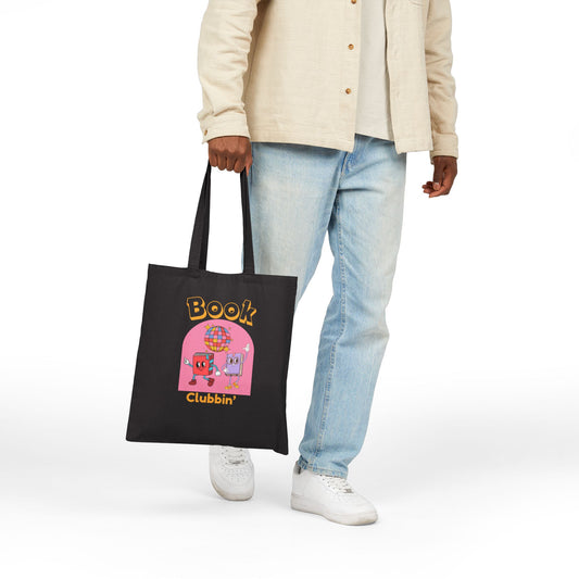Book Clubbin’ Cotton Canvas Tote Bag
