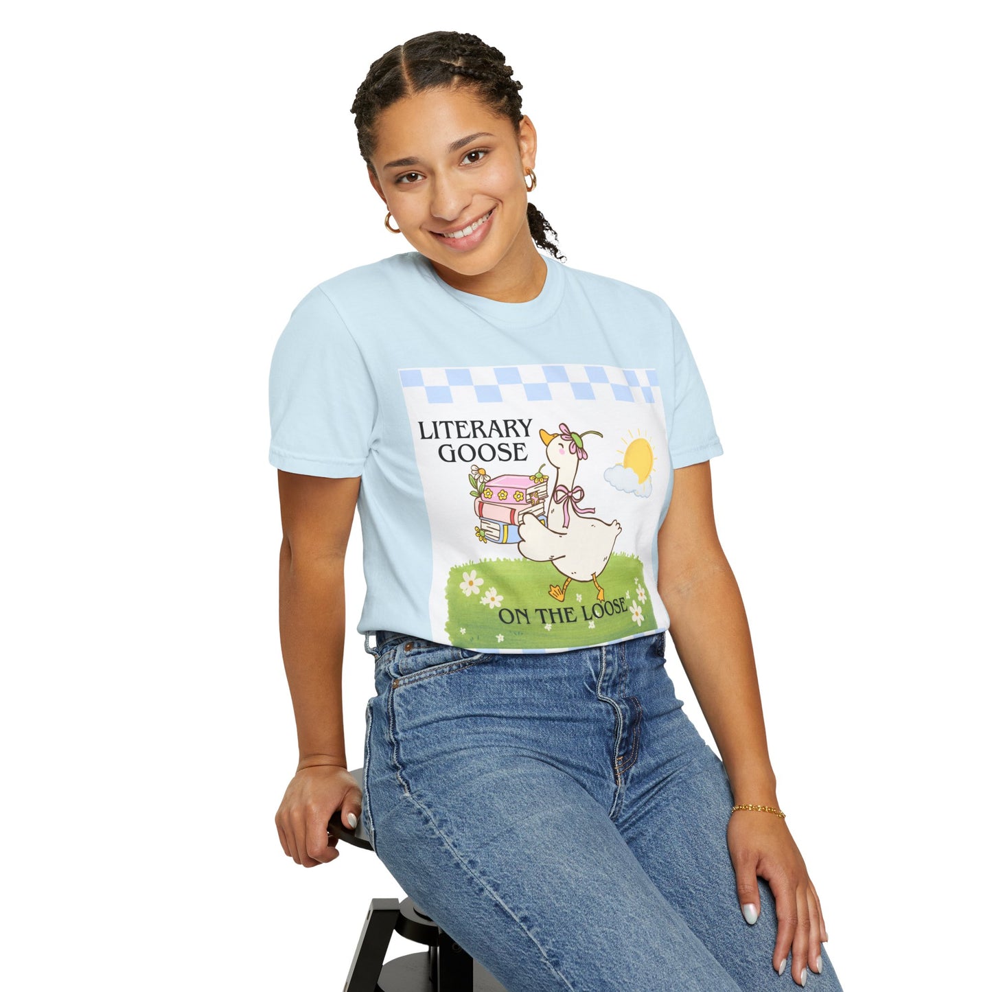 Literary Goose on The Loose- Tee