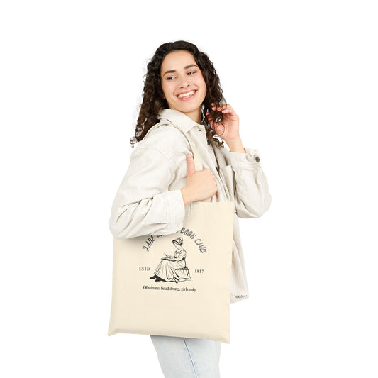 Jane Austen Book Club Tote Bag, Book Bag, Eco-Friendly Carryall, Gift for Readers, Literary Gift, Sustainable Shopping Bag
