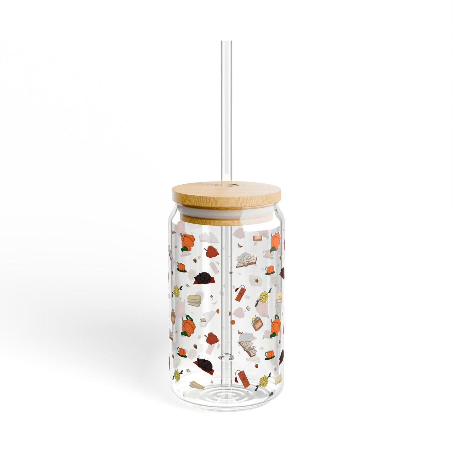 Cozy Reads 16oz Sipper Glass –