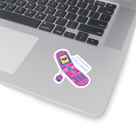 The Bookstore is calling Kiss-Cut Stickers - Perfect for Laptops, Journals, Gifts, Book Lovers, and Vintage Vibe Decor!