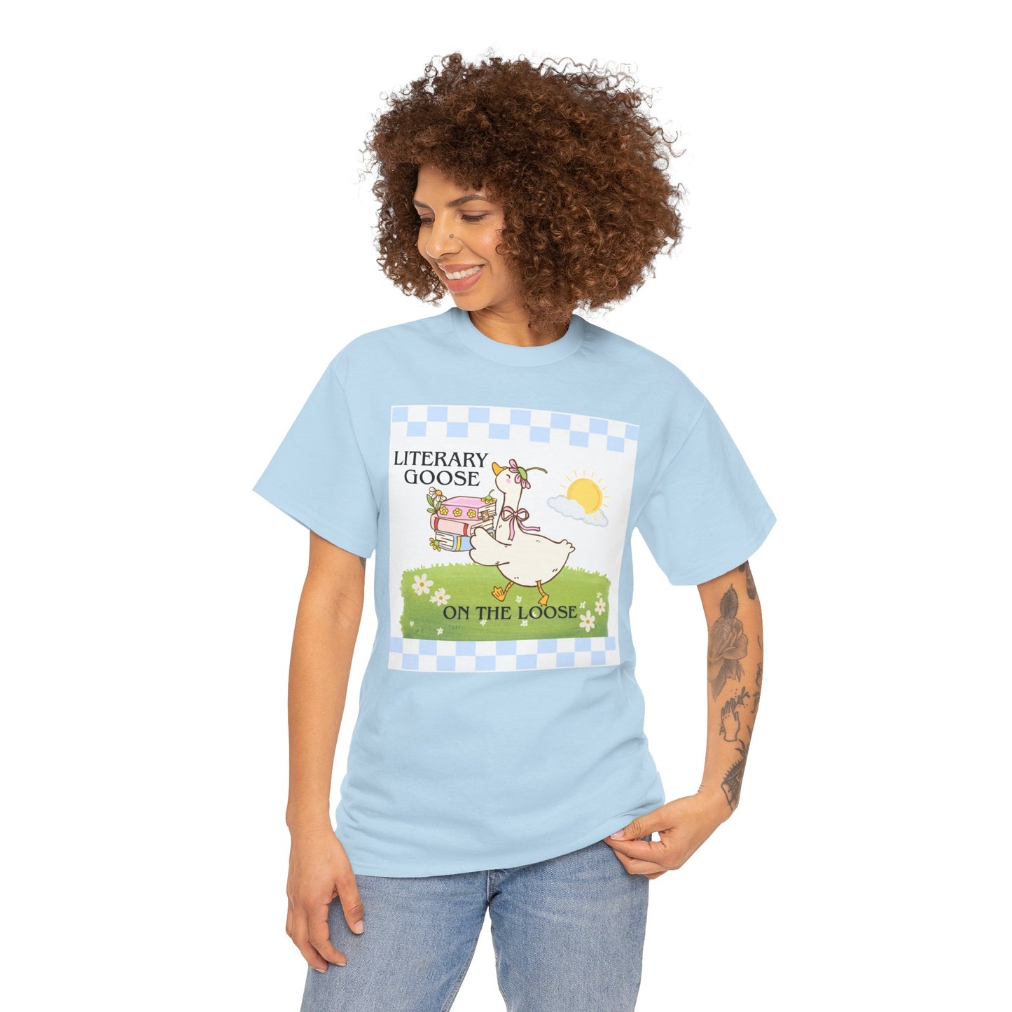 Literary Goose on The Loose- Tee