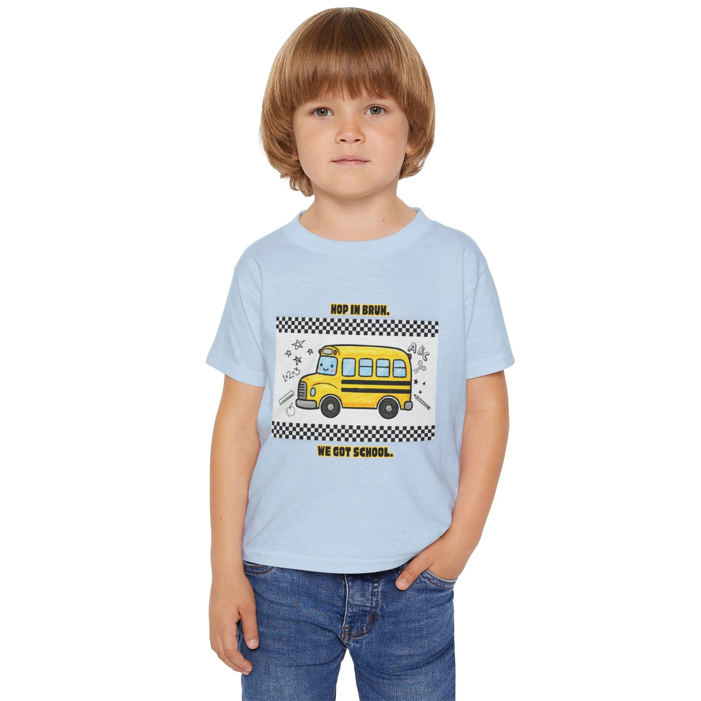 Hop In Bruh, We Got School-Toddler Tee