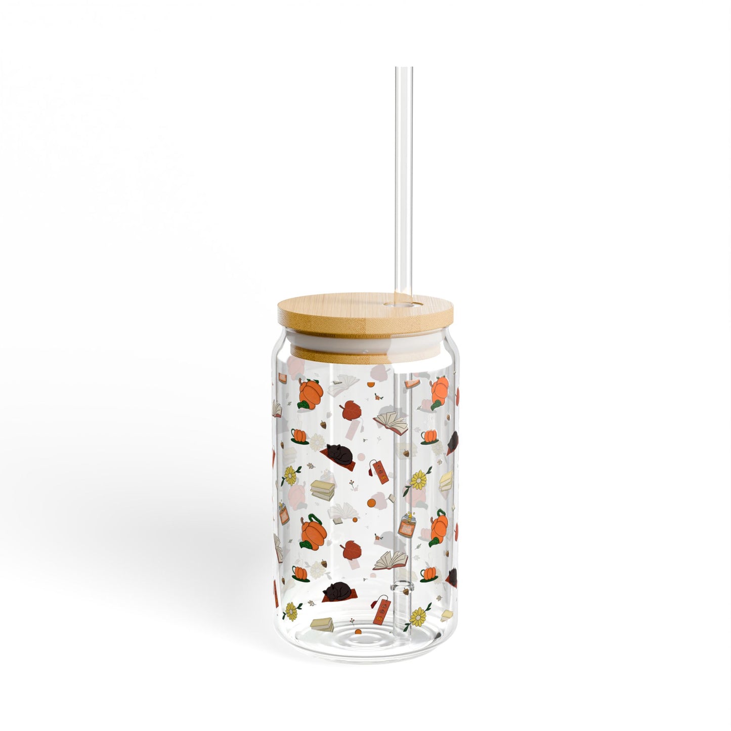 Cozy Reads 16oz Sipper Glass –