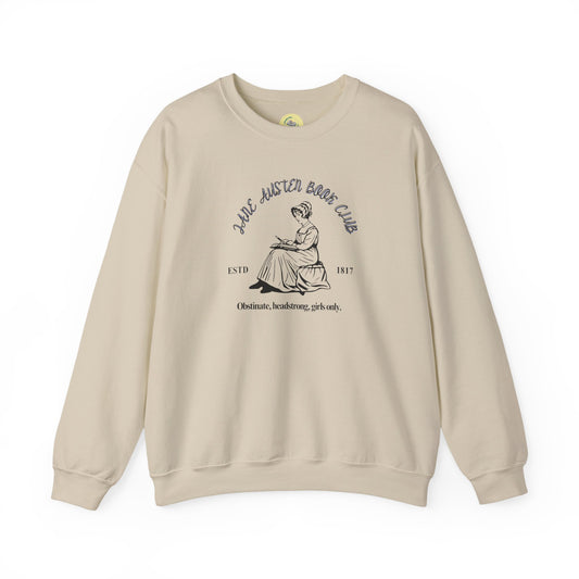 Jane Austen Book Club Sweatshirt, Literary Gift, Cozy Crewneck, Book Lover Apparel, Reading Gift, Classic Literature Fashion