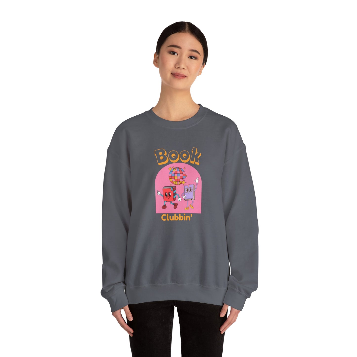 Book Clubbin' Unisex Crewneck Sweatshirt | Cozy Sweater for Book Lovers, Gift for Readers, Fun Literary Apparel, Chill Vibes [...]