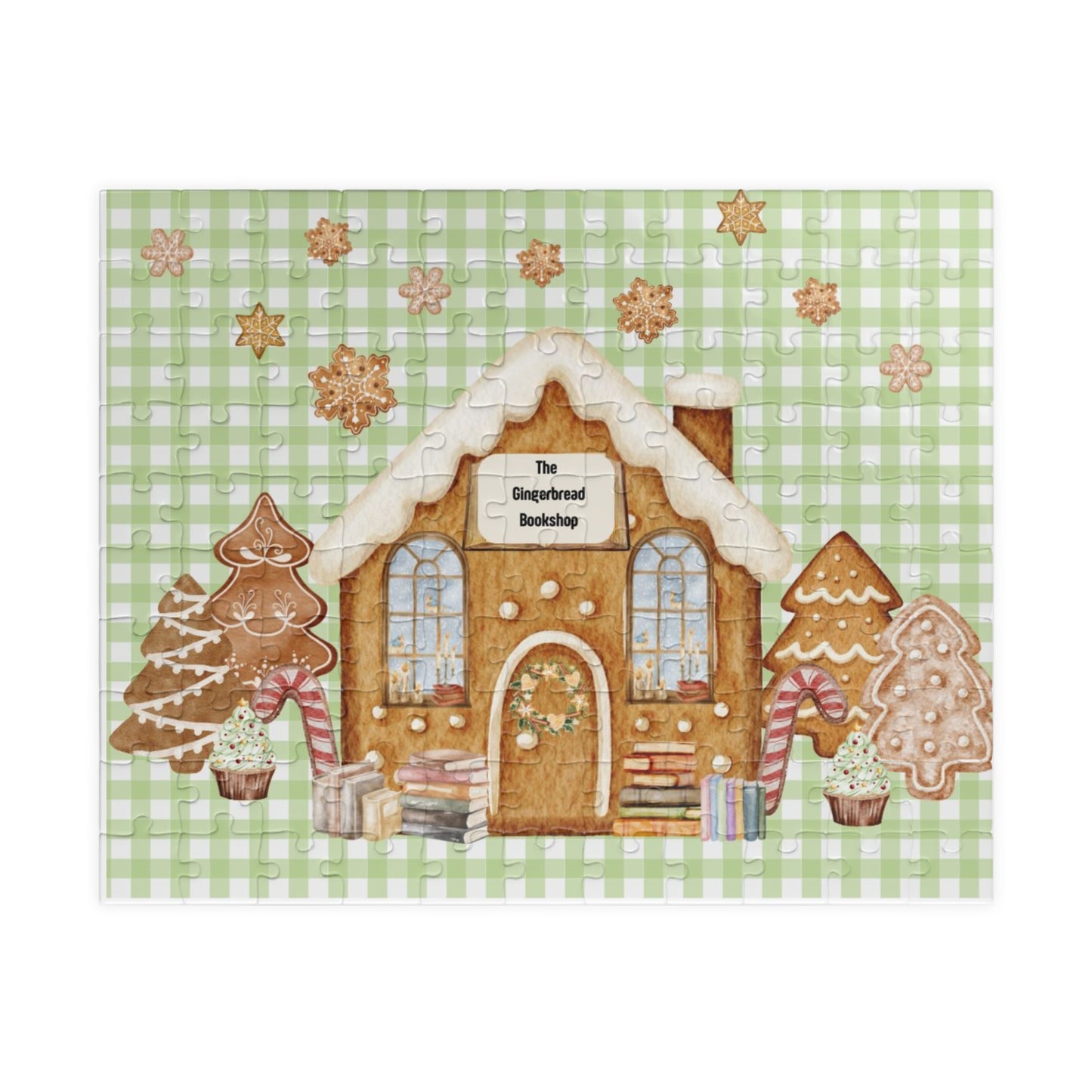 Gingerbread House Puzzle, Holiday Family Fun Game, Christmas Decor Gift, Cozy Winter Nights Activity, Seasonal Home Jigsaw