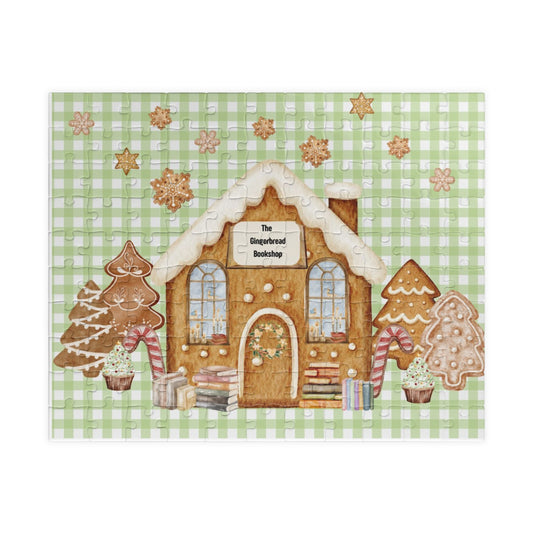 Gingerbread House Puzzle, Holiday Family Fun Game, Christmas Decor Gift, Cozy Winter Nights Activity, Seasonal Home Jigsaw
