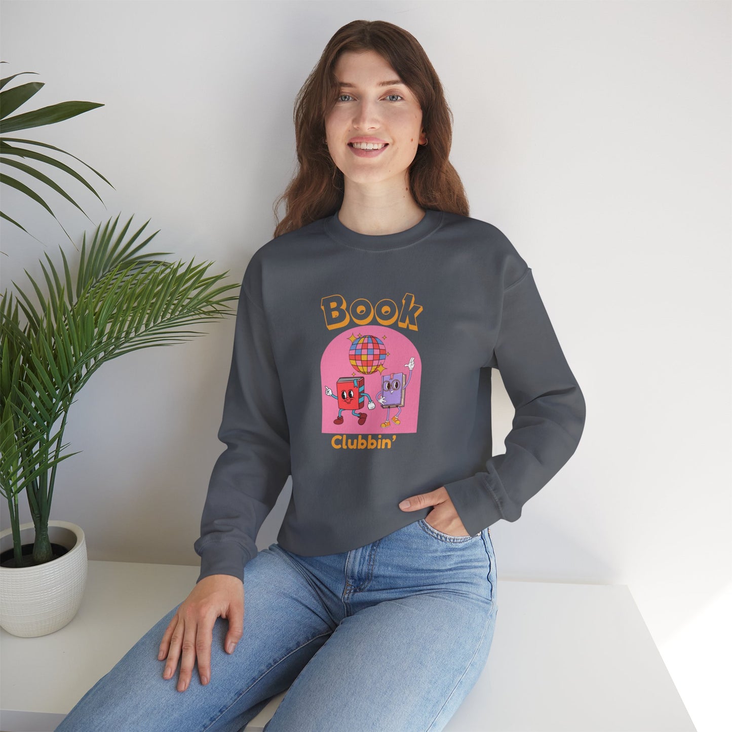Book Clubbin' Unisex Crewneck Sweatshirt | Cozy Sweater for Book Lovers, Gift for Readers, Fun Literary Apparel, Chill Vibes [...]